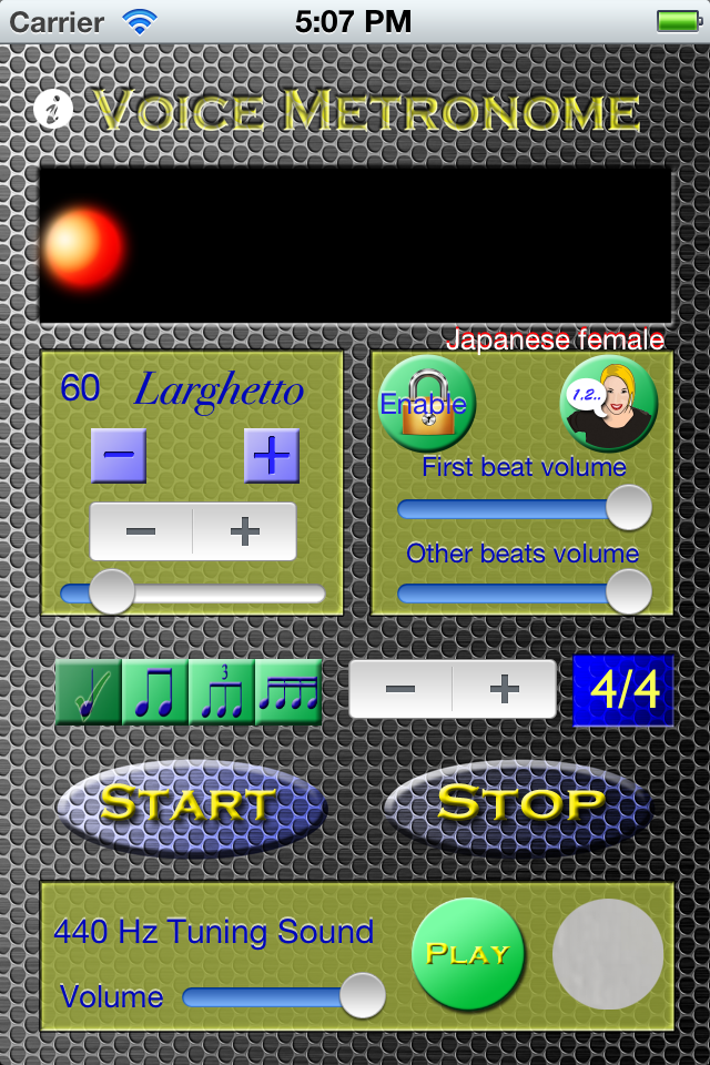 Download Voice Metronome Multilingual by at 440Software